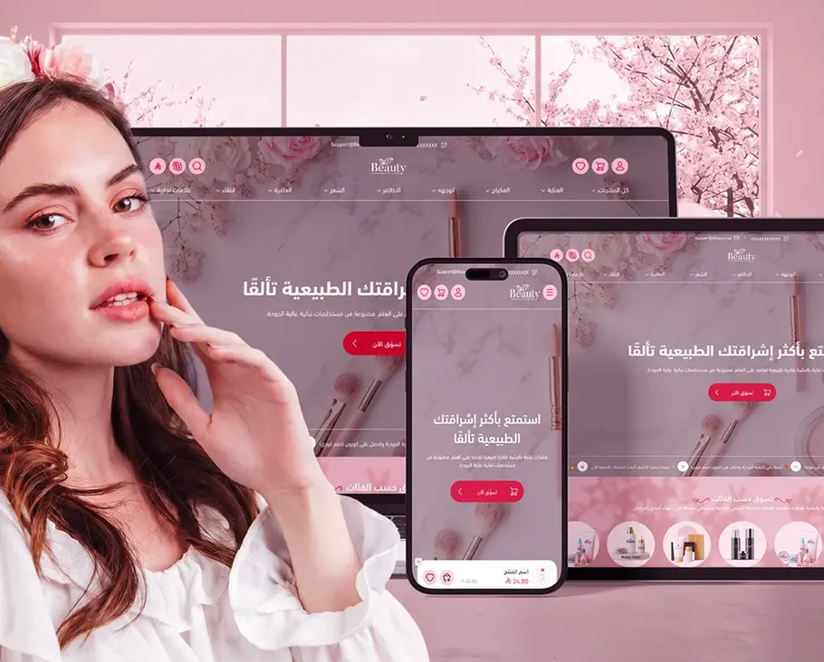 Beauty Store — A multipurpose store for cosmetics, perfumes, and fashion.