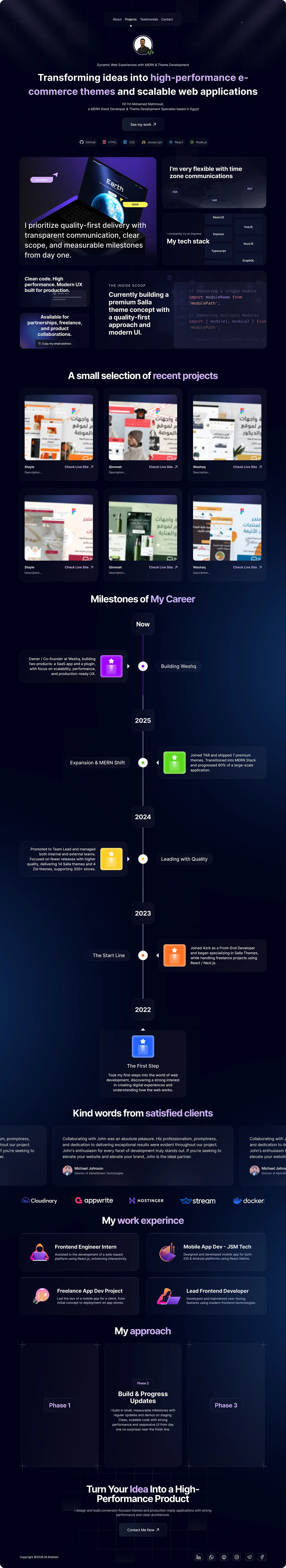 Personal Profile — interface 1